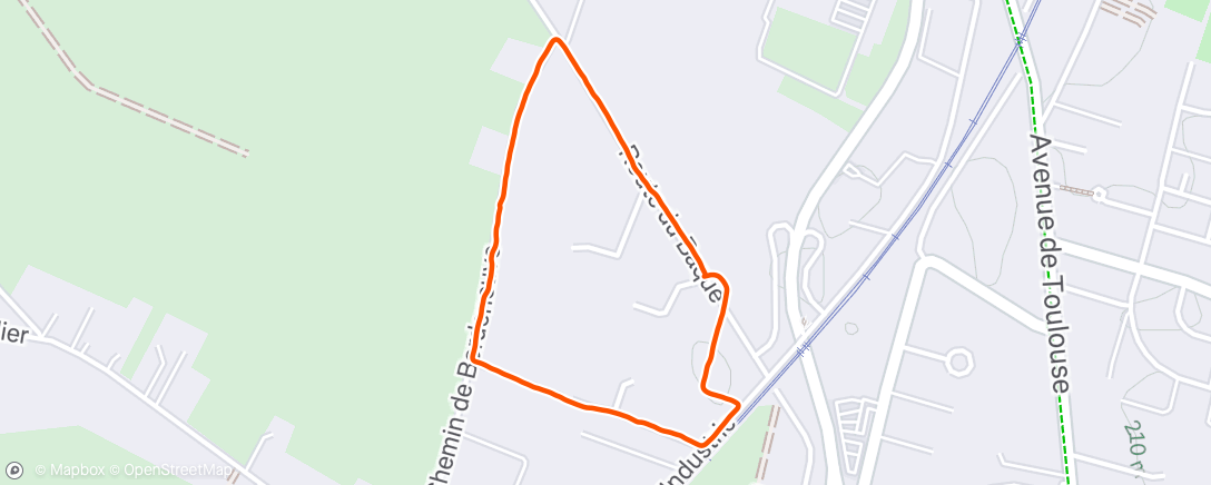 Map of the activity, Marche dans l'après-midi