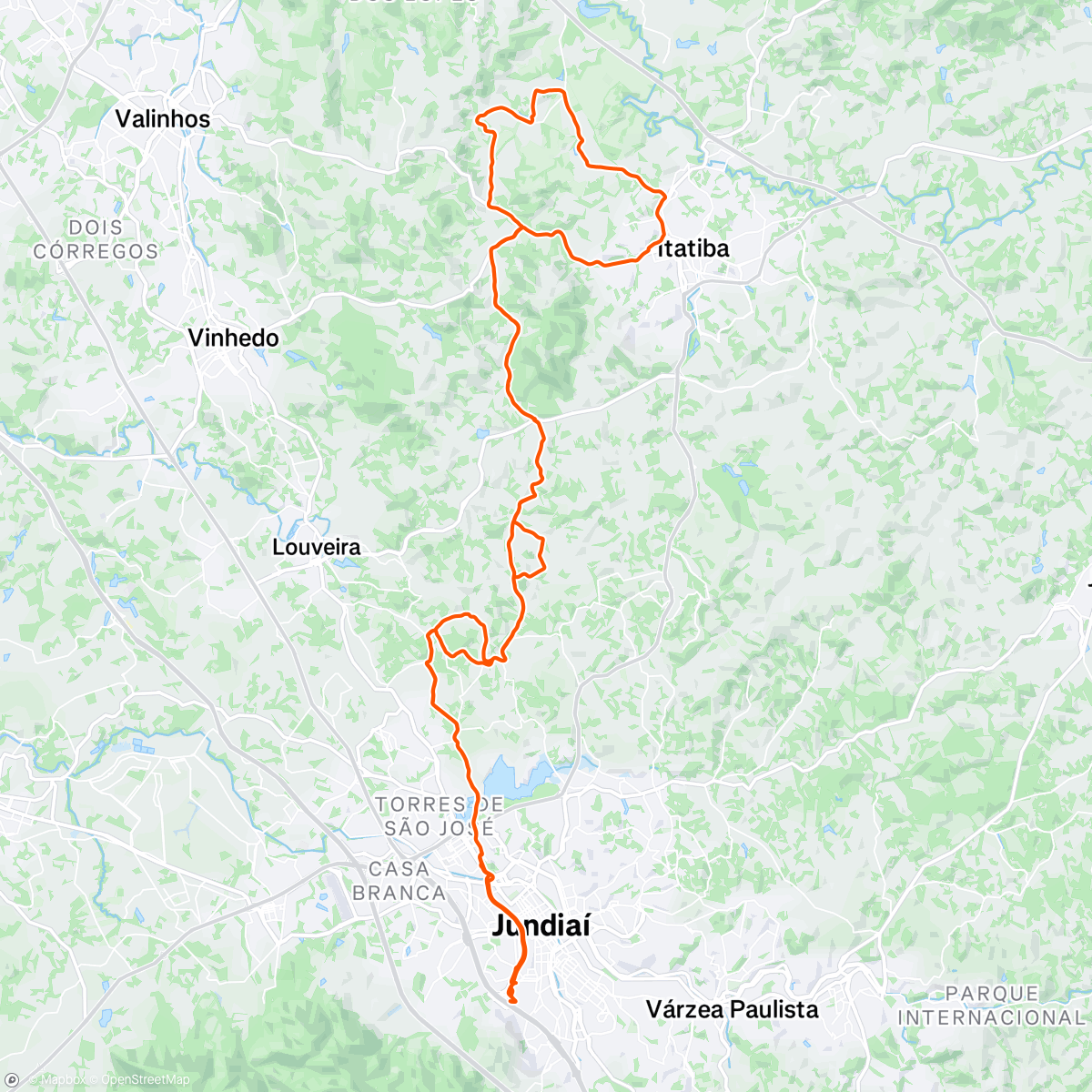 Mappa dell'attività Desenvolvimento - Zone 2 Aerobic