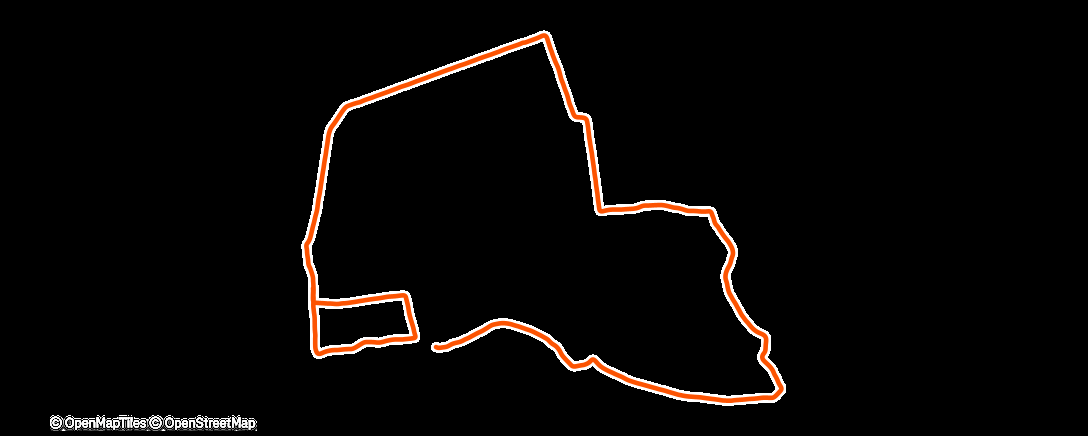 Map of the activity, Morning Run