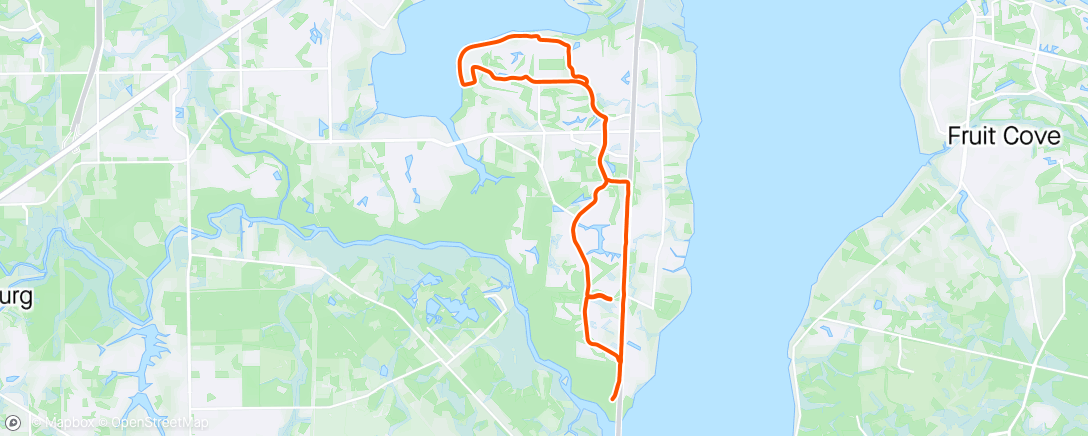 Map of the activity, Monday 16 - Long Run