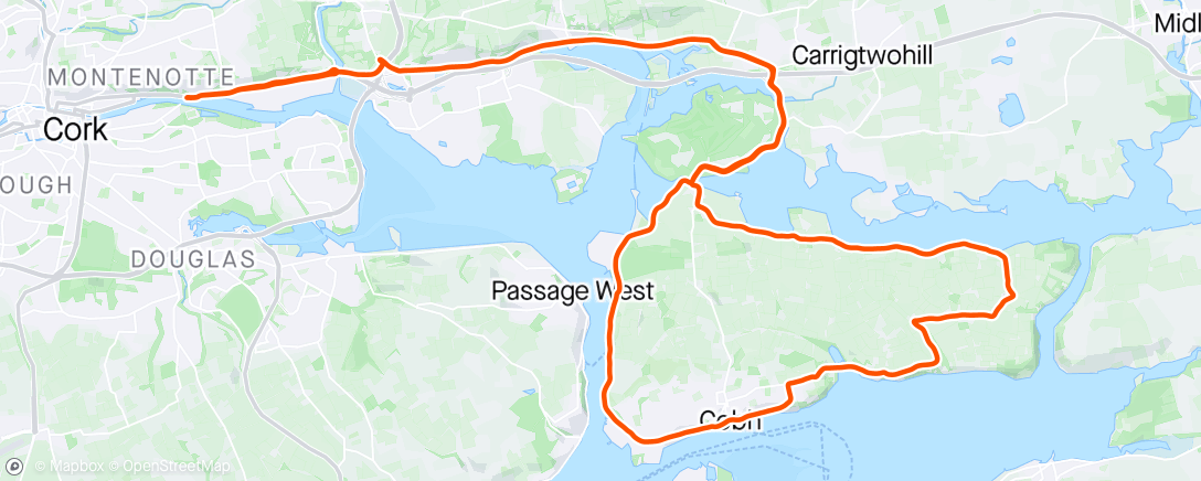 Mapa da atividade, 06.04.2024 - Cork - East