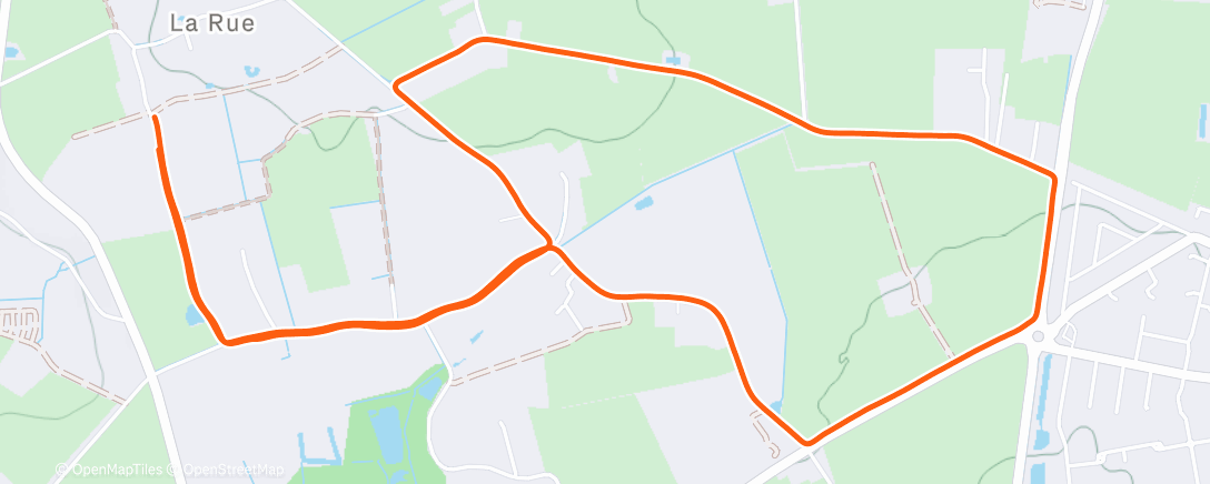 Карта физической активности (Course à pied le midi)