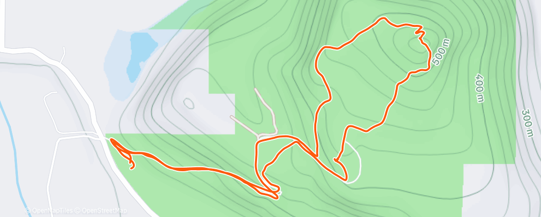 Map of the activity, Morning Run