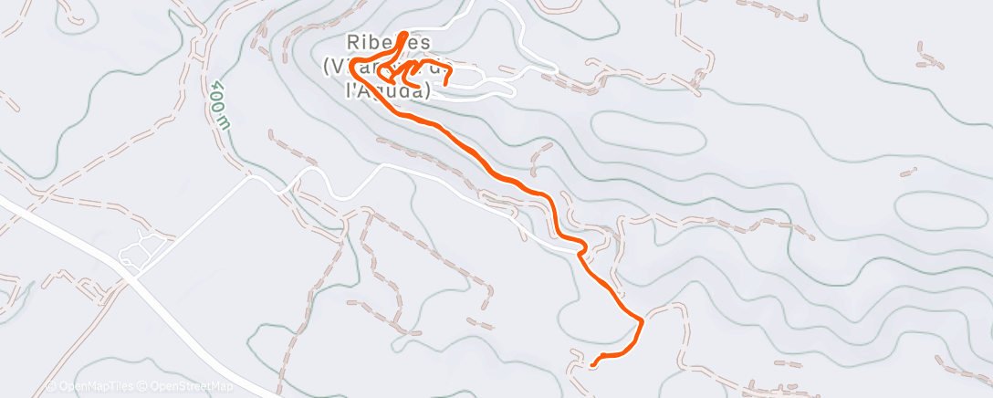 Map of the activity, Caminata a la hora del almuerzo