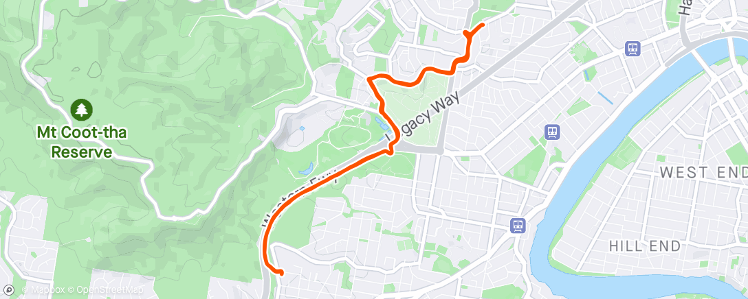 Map of the activity, Ride to dawn nav