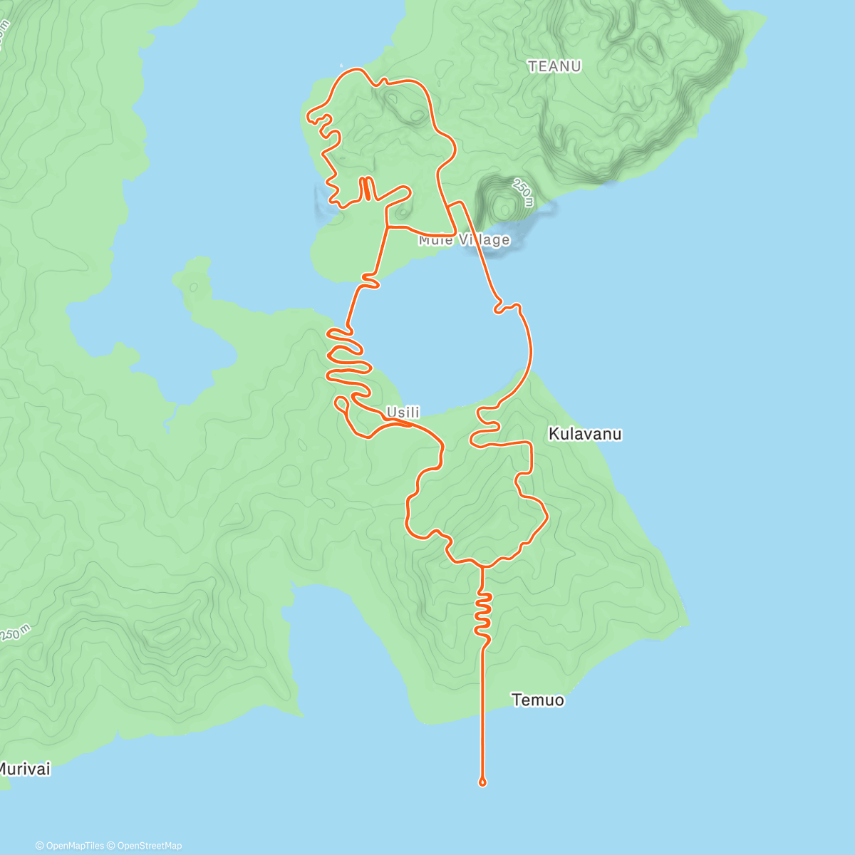 Карта физической активности (Zwift - Power to the Tower in Watopia)