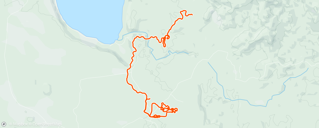 Map of the activity, Zwift - Over under efforts + strength session in Makuri Islands