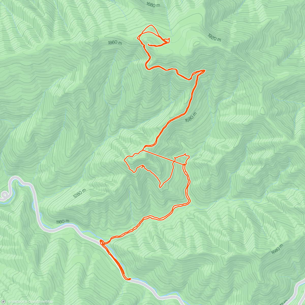 Map of the activity, Hike to Alum Caves and Mt LeConte - Great Smokey National Park