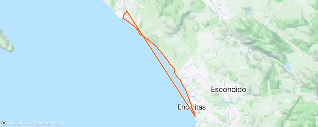 Map of the activity, Tailwinds to San Juan Capistrano