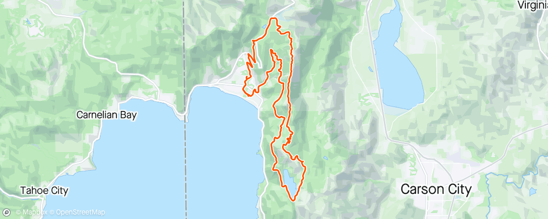 Map of the activity, Tahoe Classique