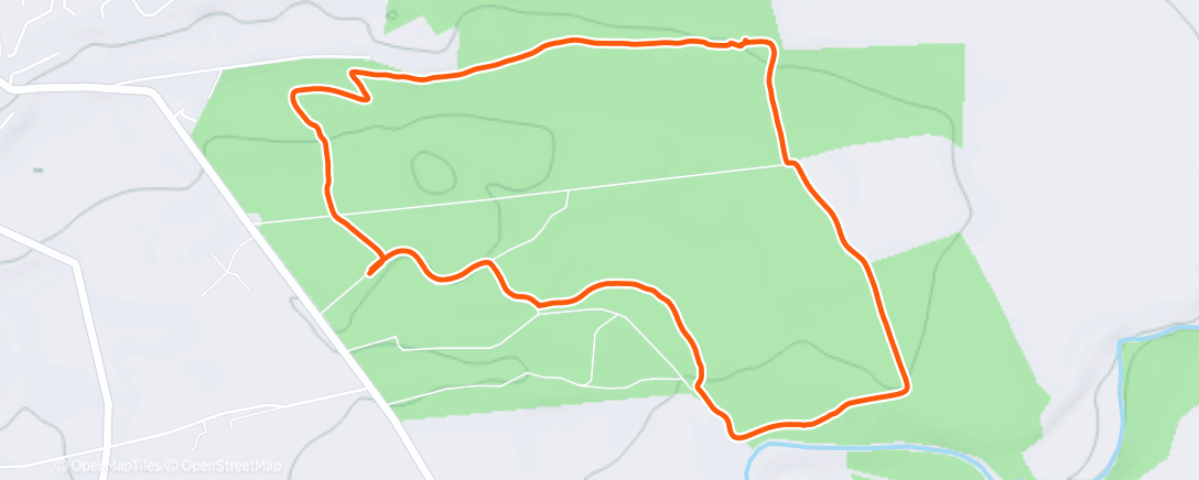 Map of the activity, Morning Hike
