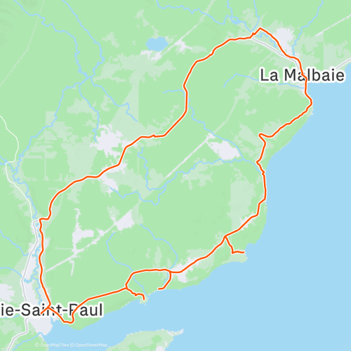 Parcours Charlevoix 2, Boucle Baie SaintPaul/La Malbaie, sens