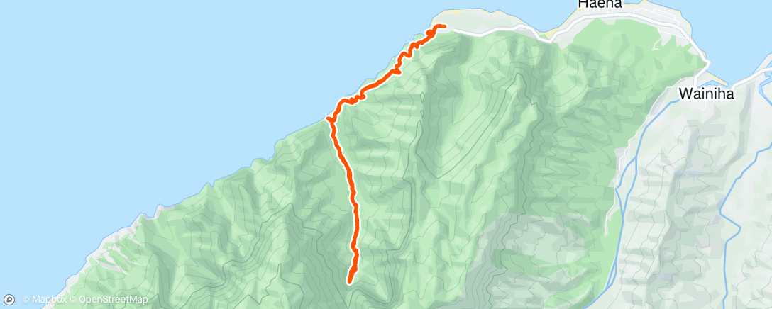 Map of the activity, Morning Hike