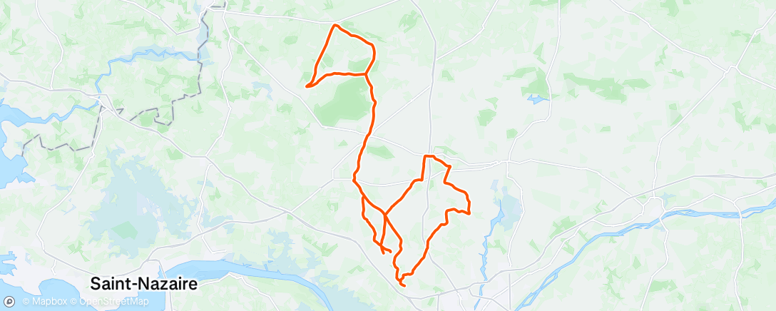 Map of the activity, Sortie vélo le matin