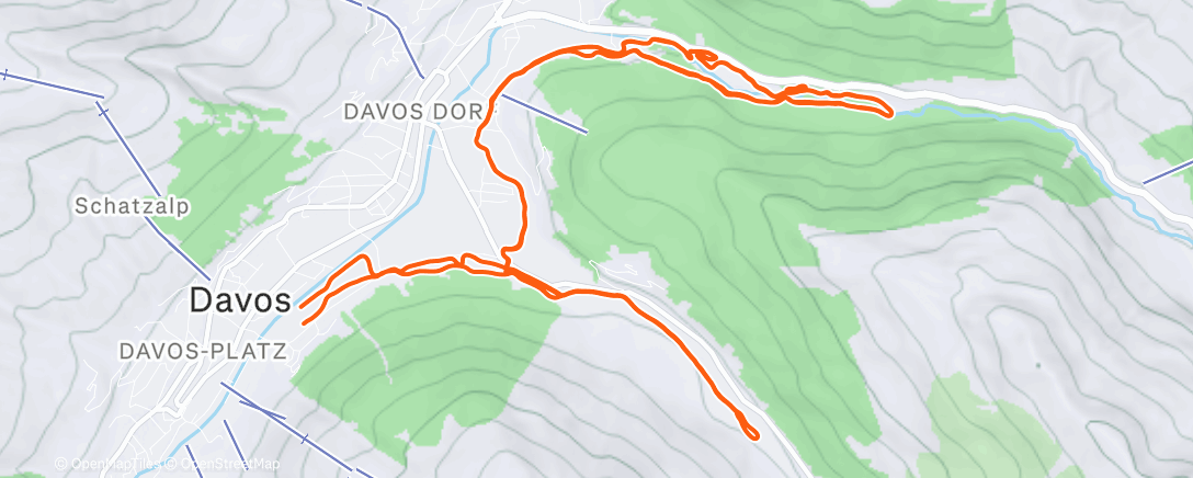Map of the activity, Ski Nordisch zur Mittagszeit