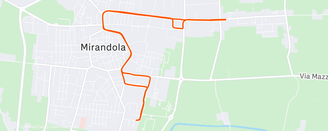 Карта физической активности (Morning Run)