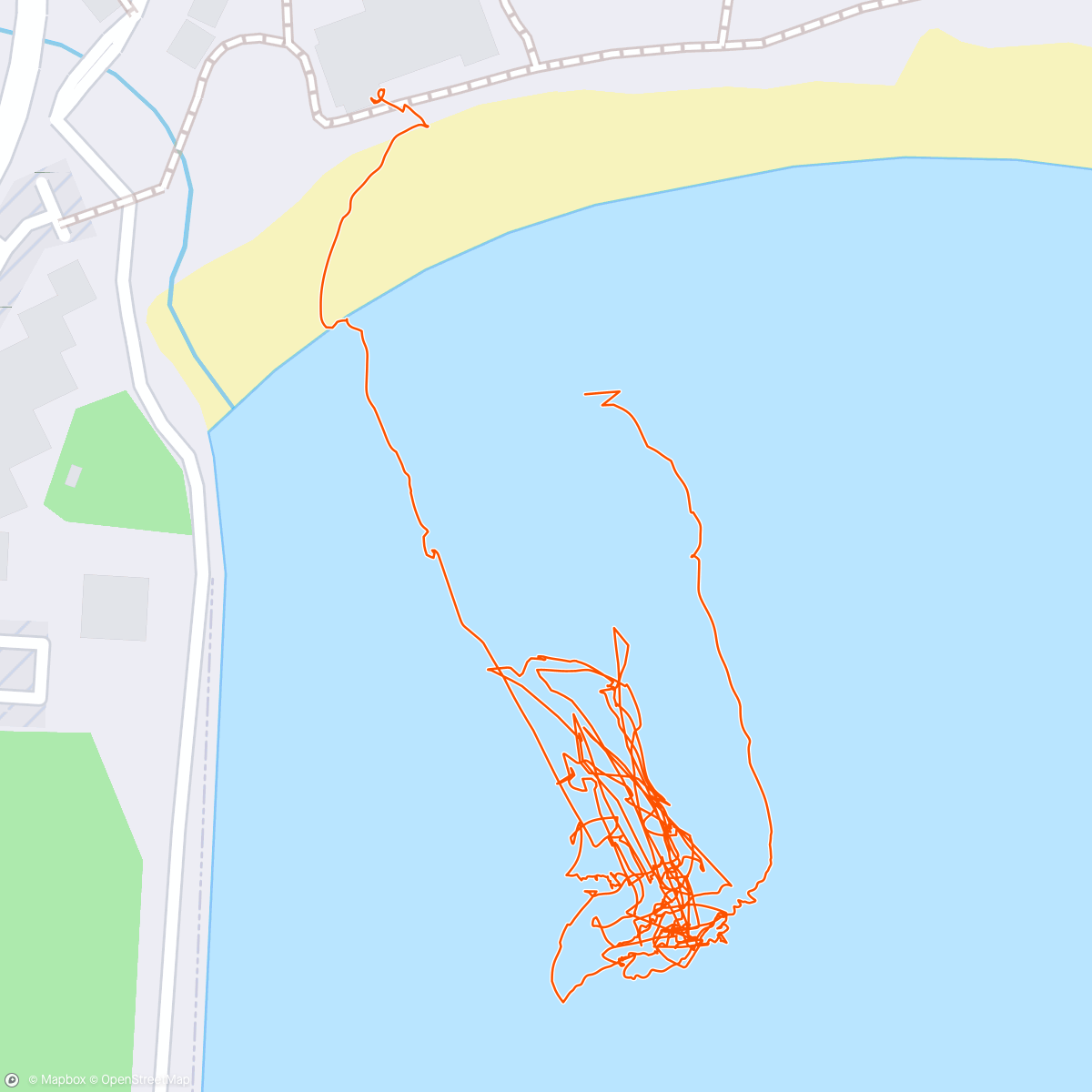 Map of the activity, Kalapaki Beach Surf lessons