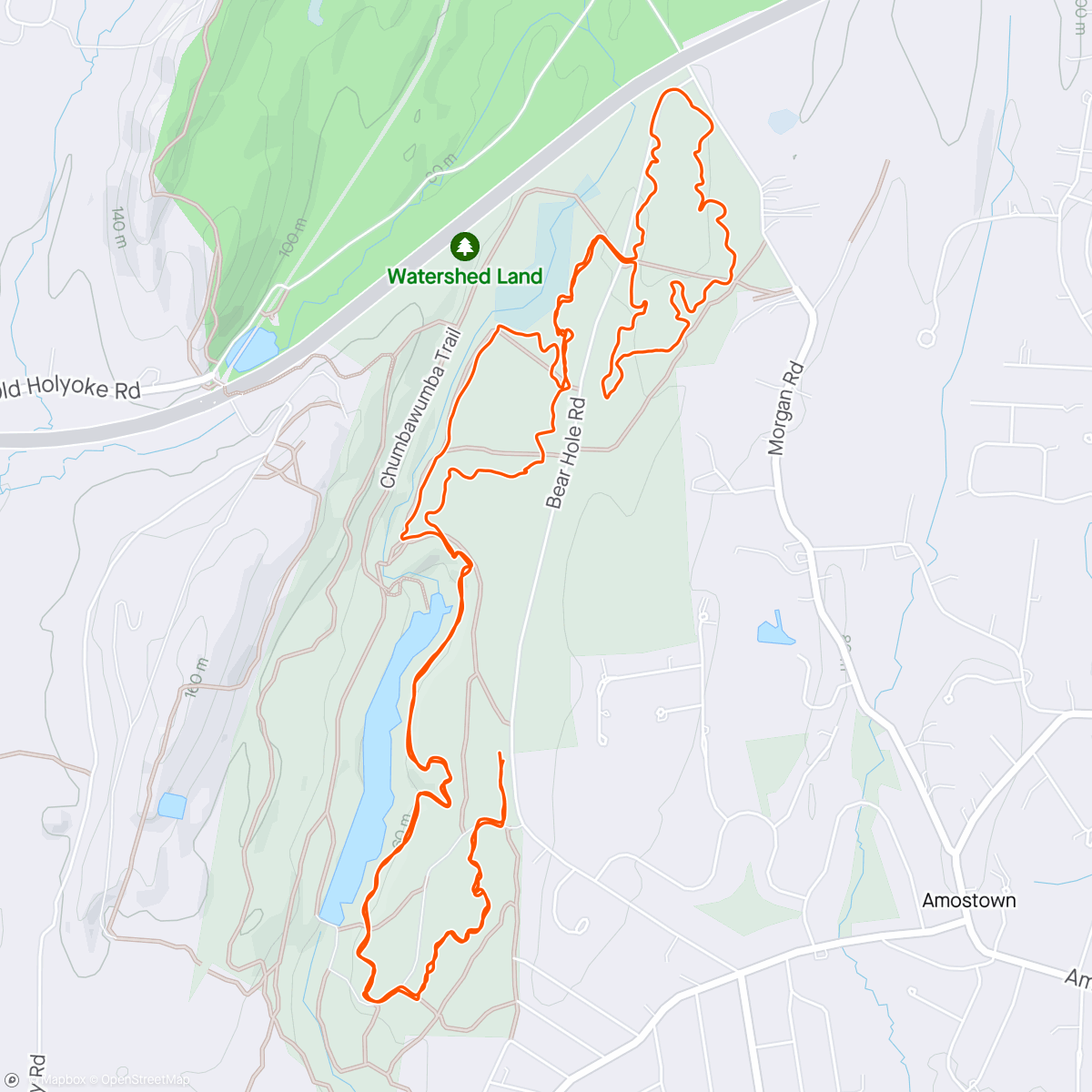 Map of the activity, Bear Hole South Side