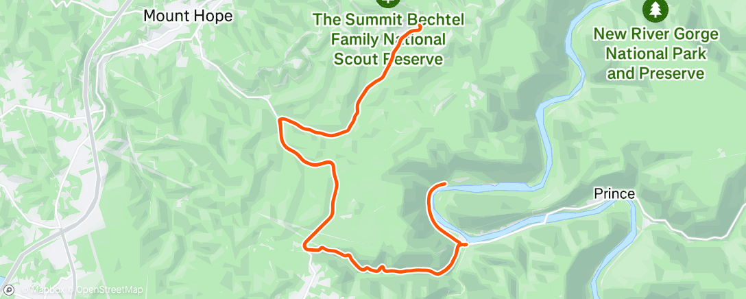 Map of the activity, Morning Ride