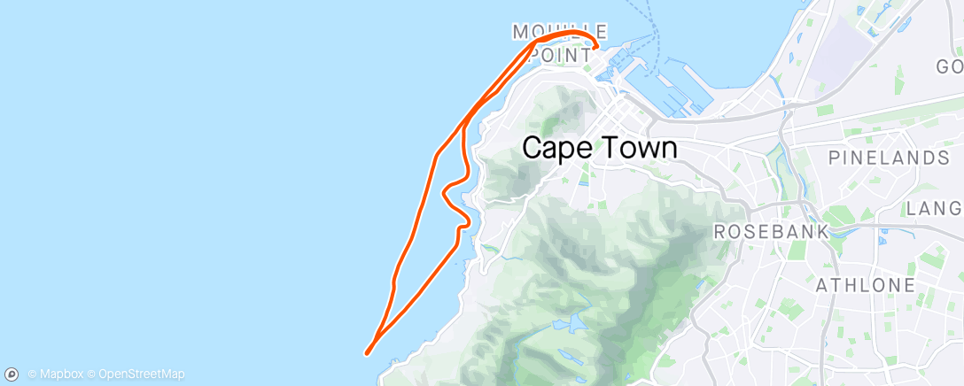 Map of the activity, There and back