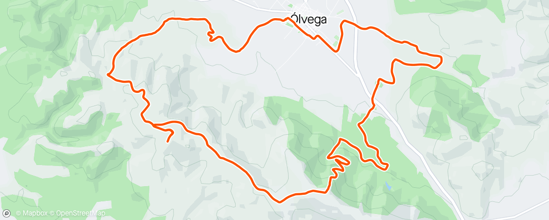 アクティビティ「Bicicleta de montaña a la hora del almuerzo」の地図