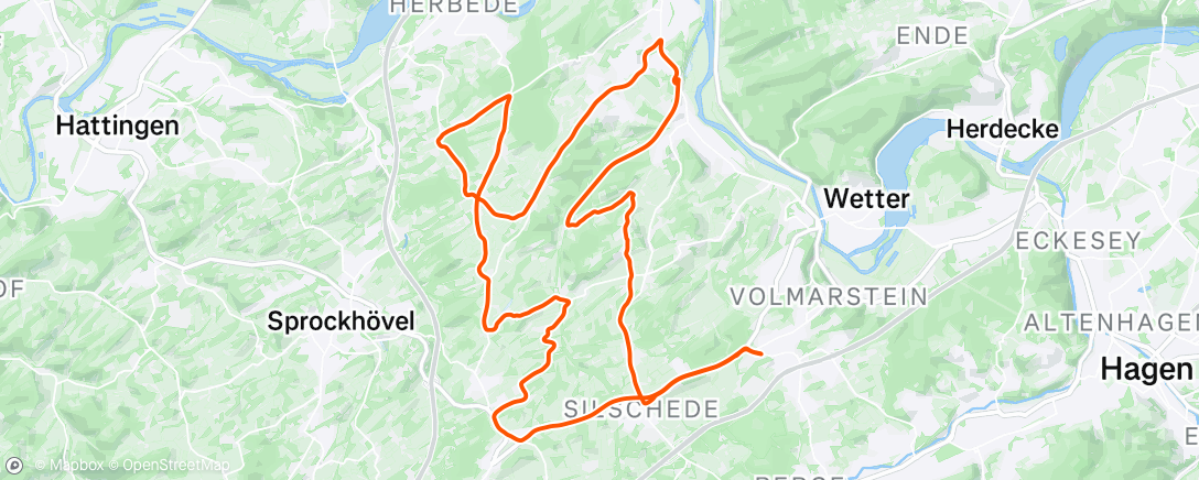 Map of the activity, Abendausfahrt