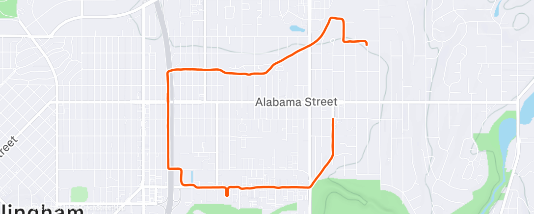 Карта физической активности (Afternoon Run)