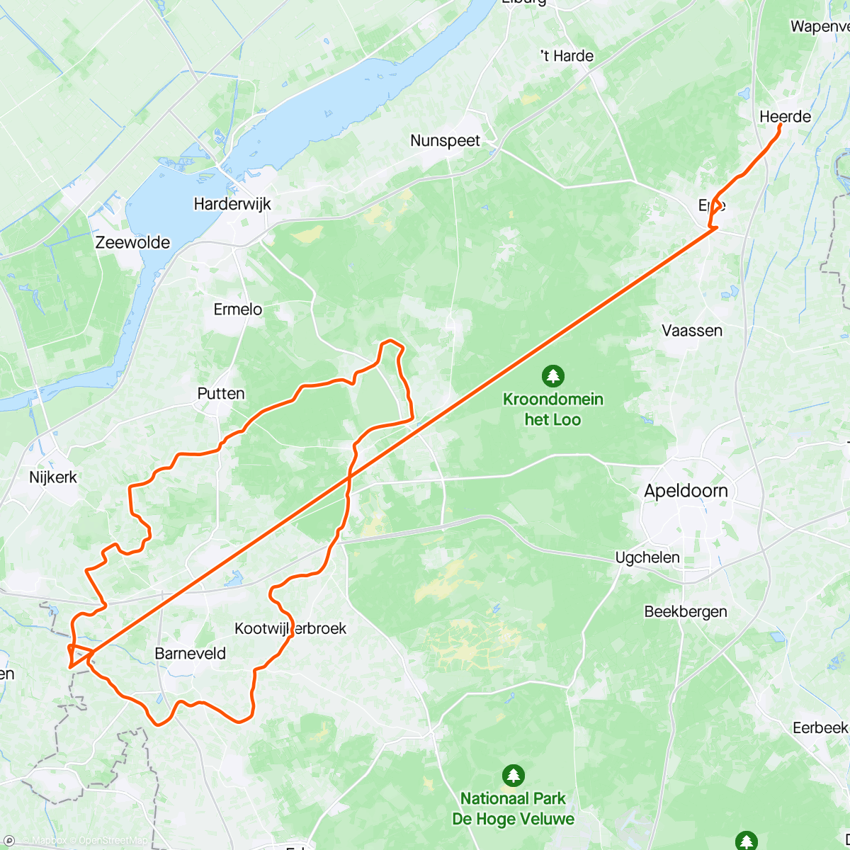 Map of the activity, Marijke Memorial Ride ‘24 🤍