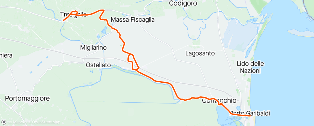 Map of the activity, Giro 33/2024