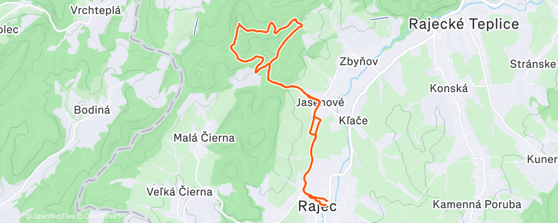 Map of the activity, Štefanský Žibrid 2025