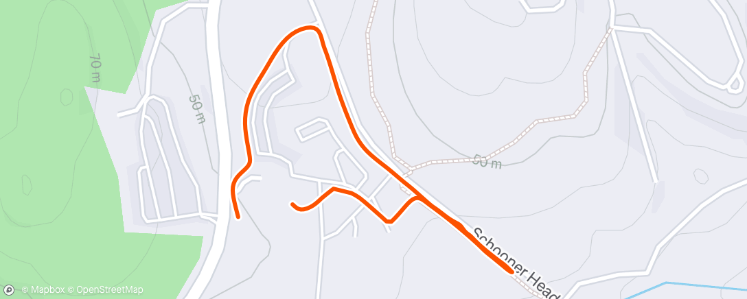 Map of the activity, Lunch Walk