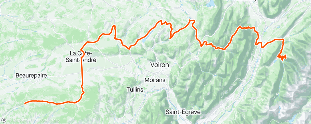 Map of the activity, Dauphiné tappa 6