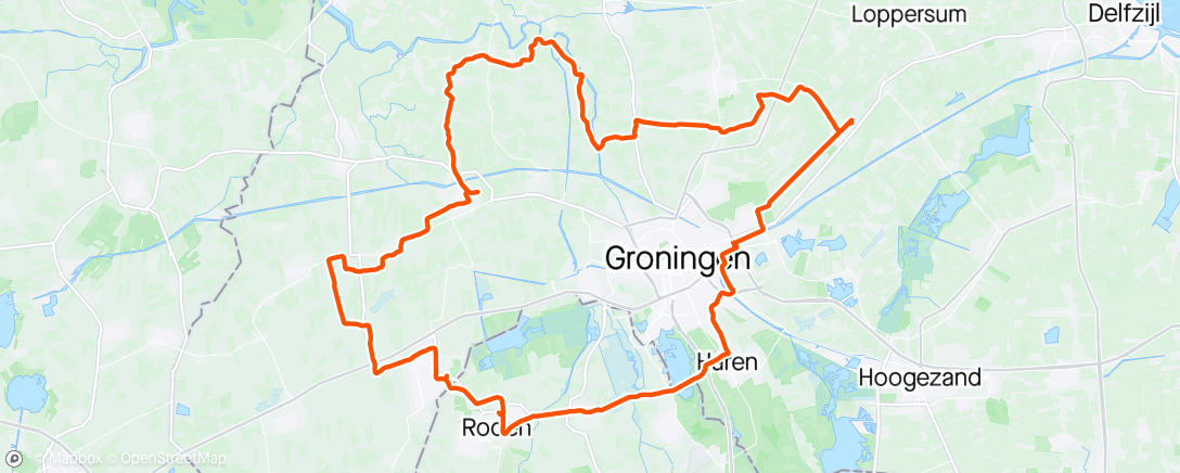 Map of the activity, Rondje Grunn