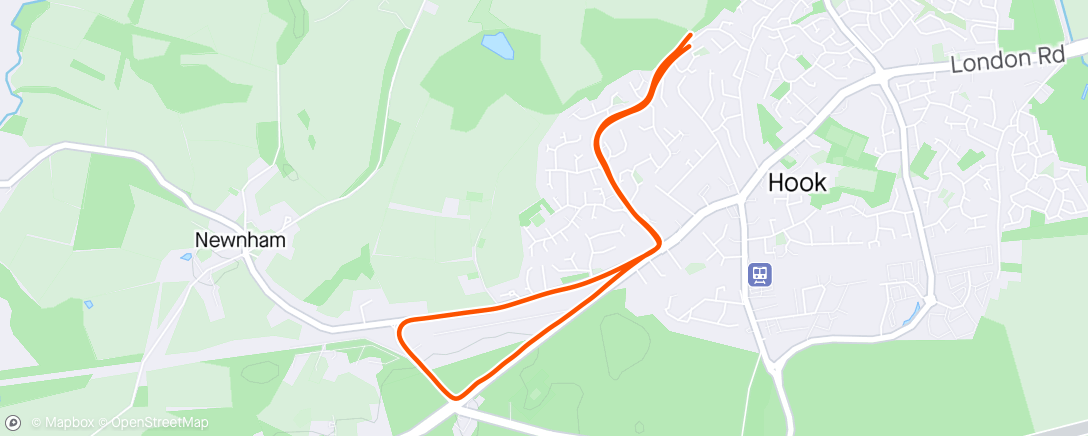 Map of the activity, Afternoon Run 🥵