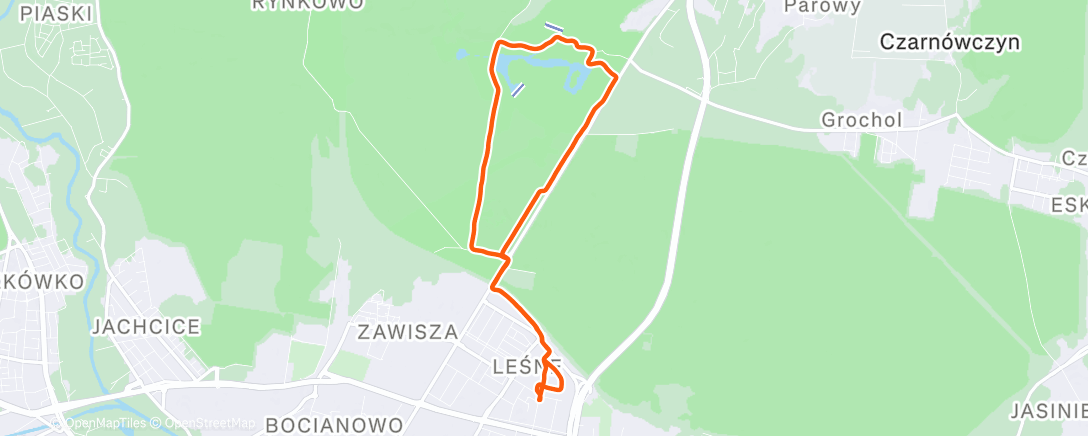 Map of the activity, Morning Trail Run