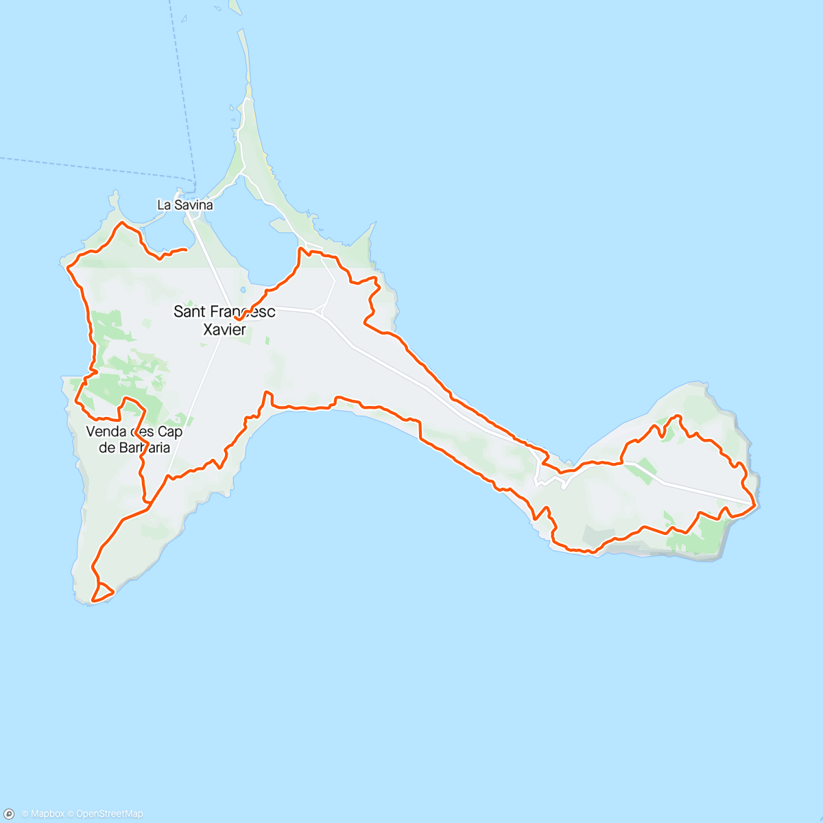 Map of the activity, Volta a Formentera | Etapa 2
