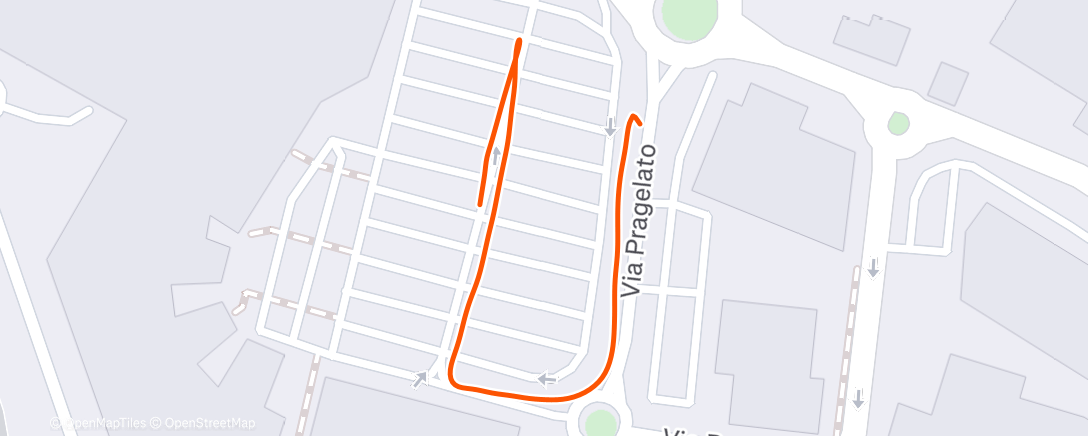 Map of the activity, Corsa mattutina