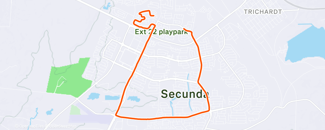 Карта физической активности (Afternoon Run)