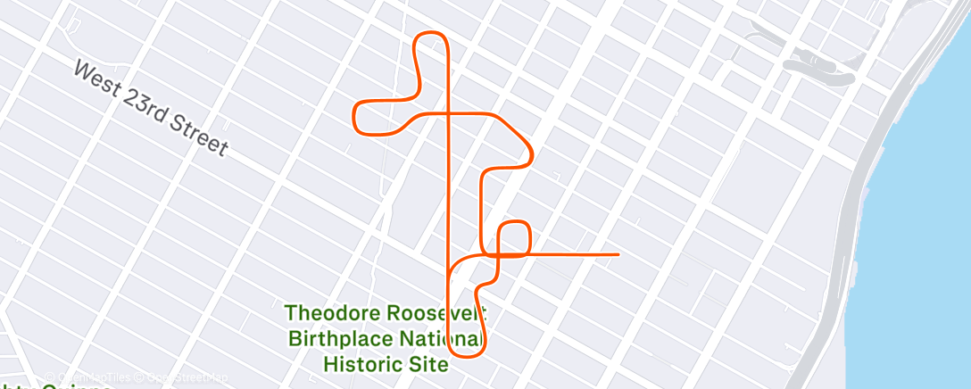 Карта физической активности (zwift racin)