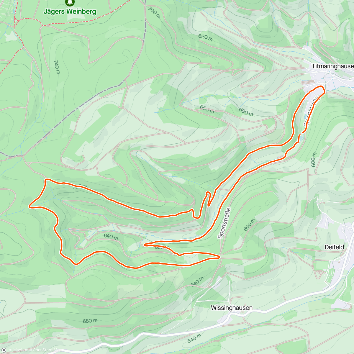 Map of the activity, Waldbaden in Titmaringhausen