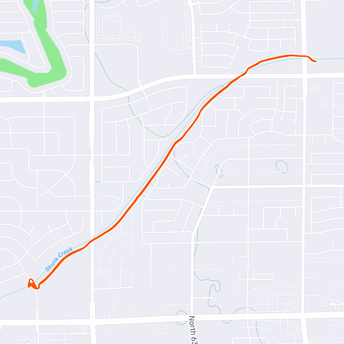 Map of the activity, Desi Dash 5k-Padma Foundation