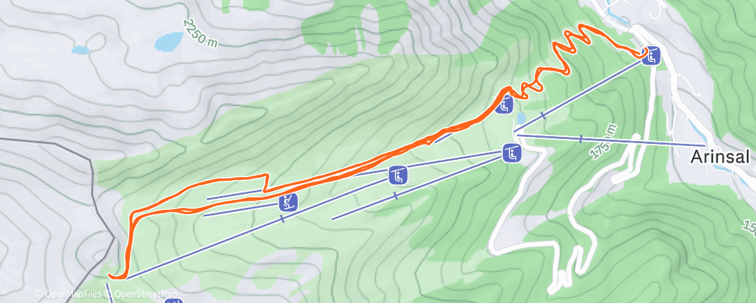 Map of the activity, Estrenando temporada Rando