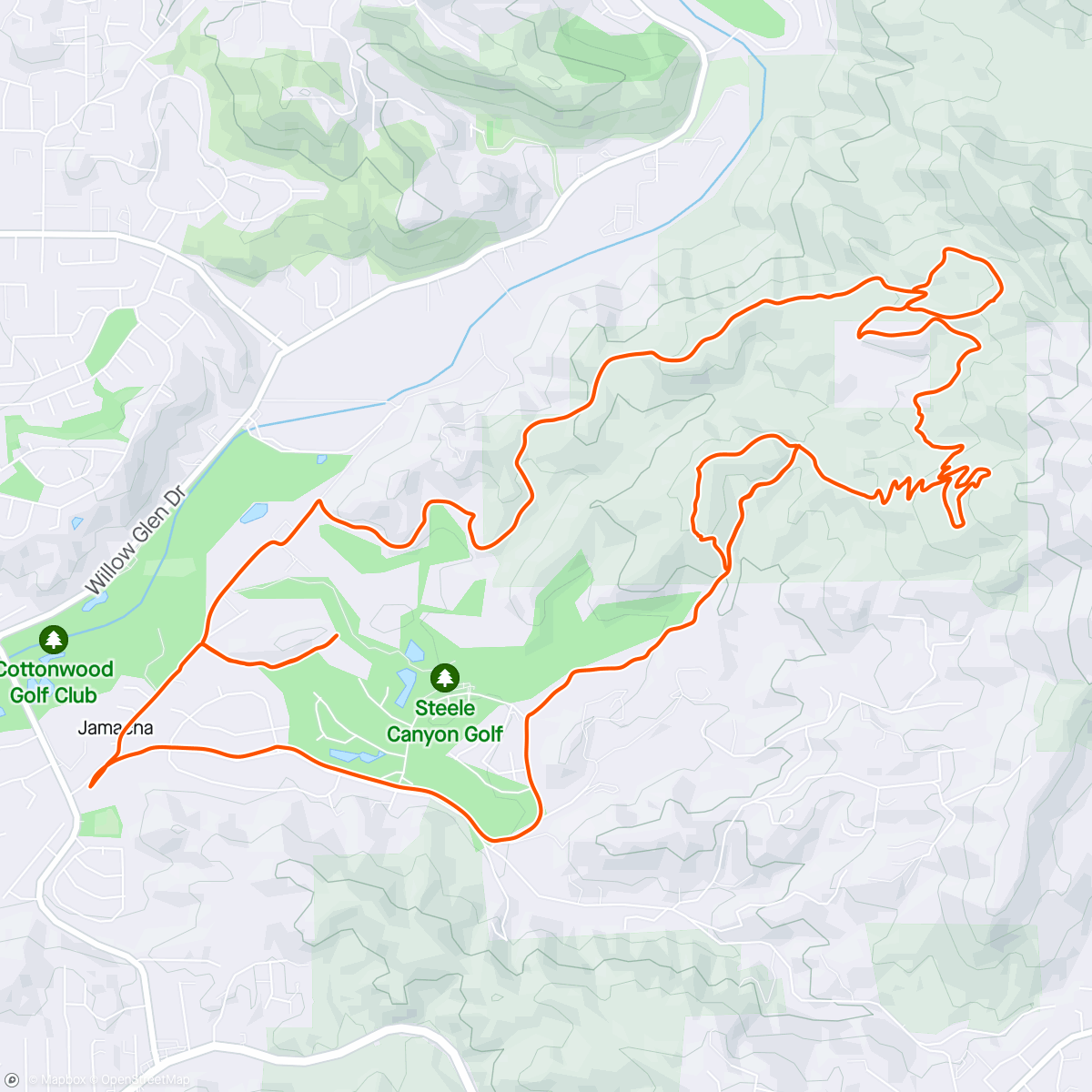 Map of the activity, Bluebird Day