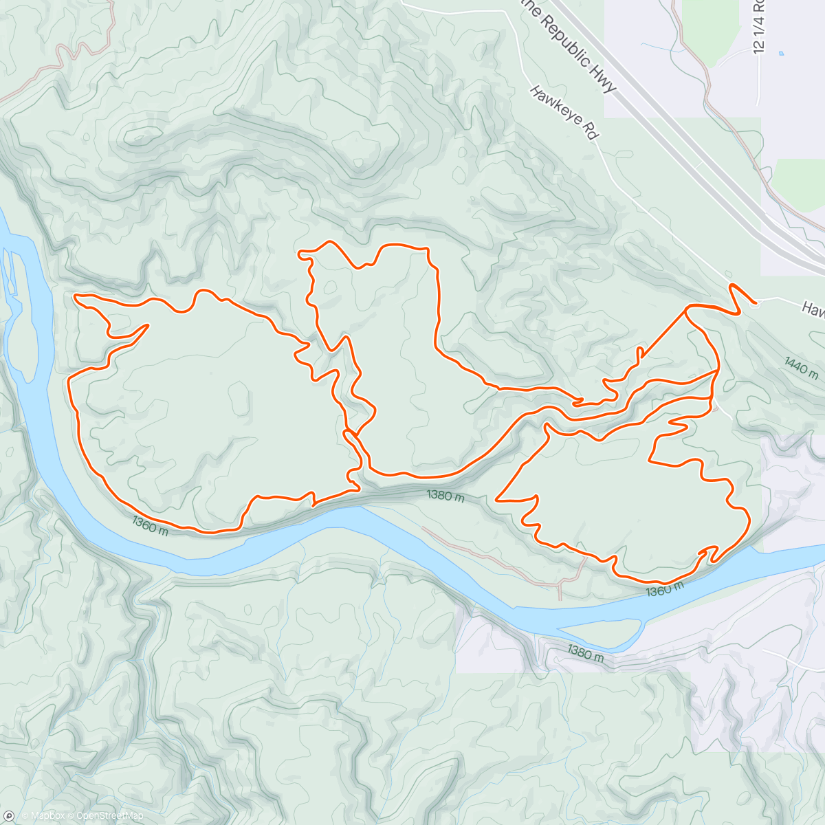 Map of the activity, Kokapelli Trail...Rustler, Horsethief, Wrangler