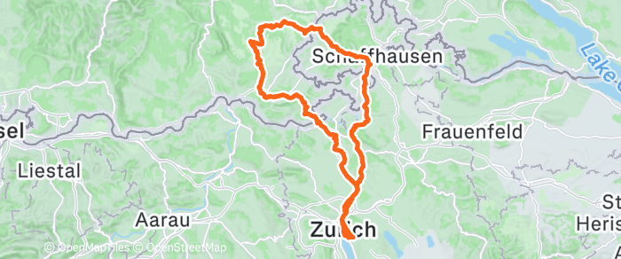 Route map of Birkendorf Loop