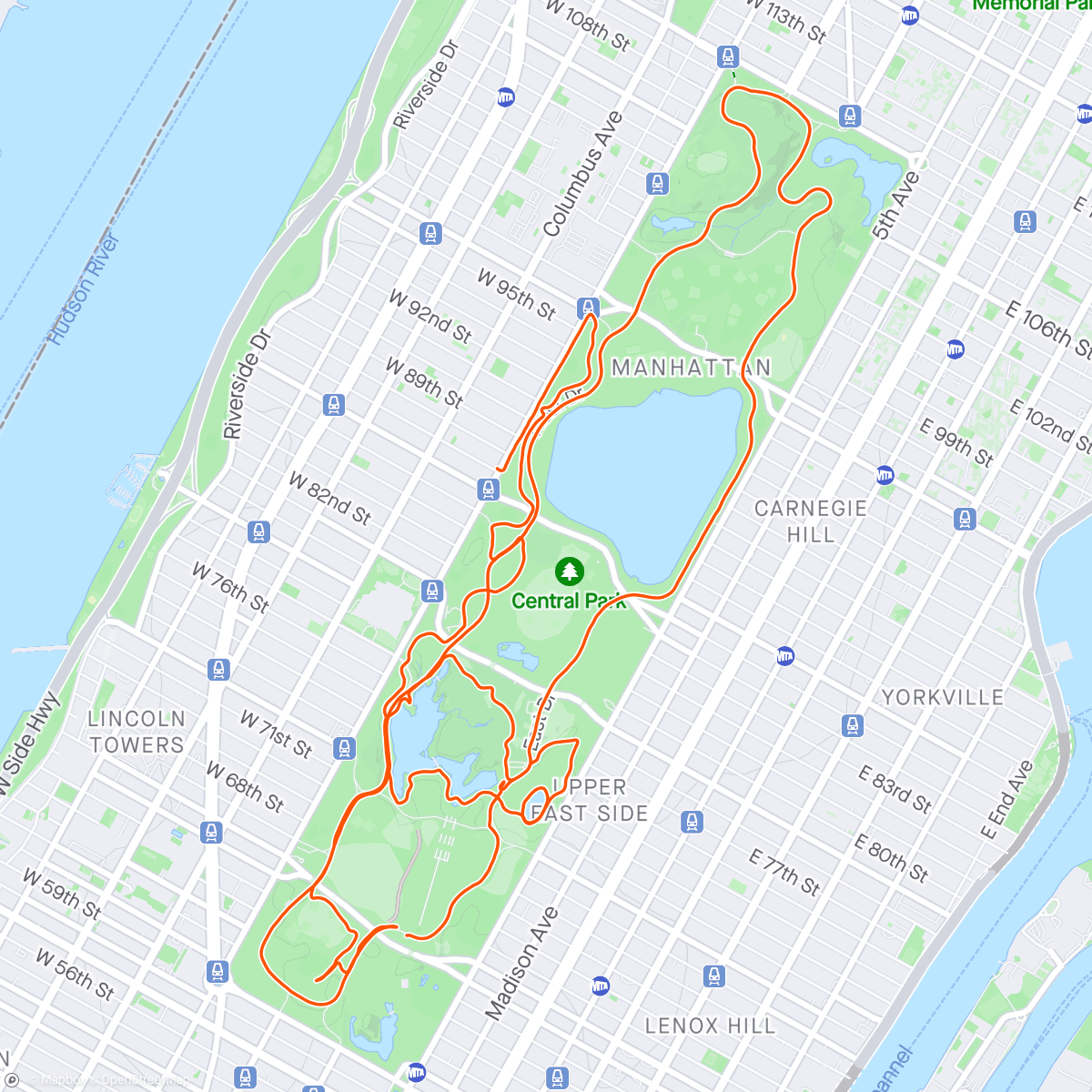 アクティビティ「Long run NYC 🏃‍♀️🫶🏻」の地図
