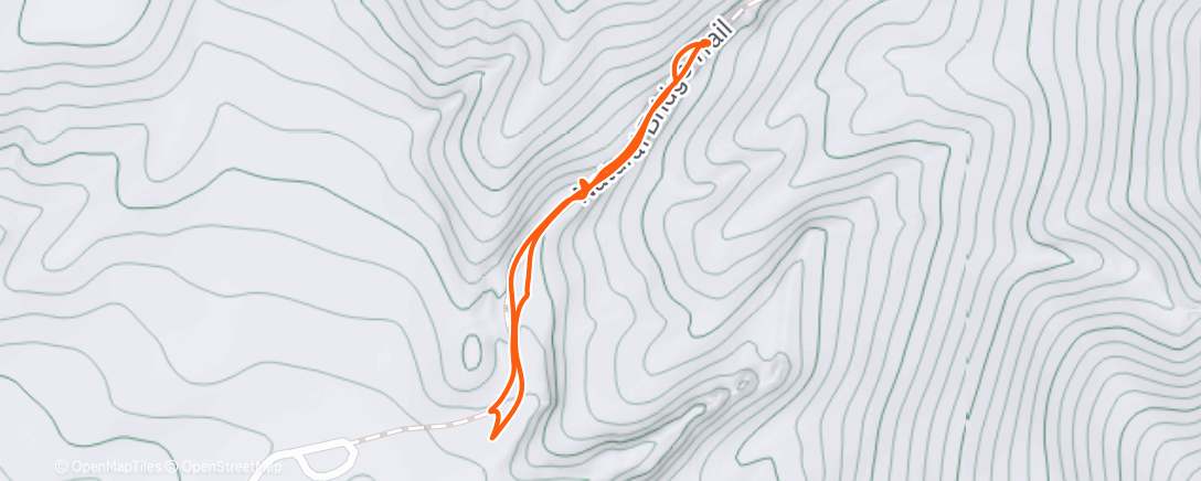 Map of the activity, Marche dans l'après-midi