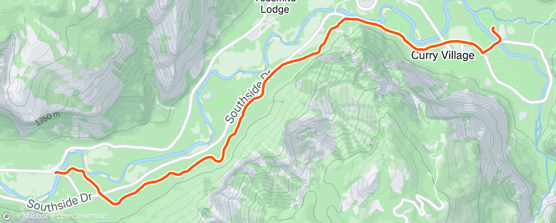 Map of the activity, Lunch Walk