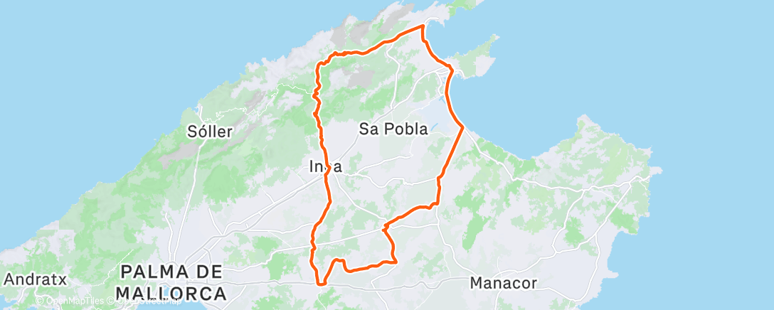 Mapa de la actividad (Radfahren)