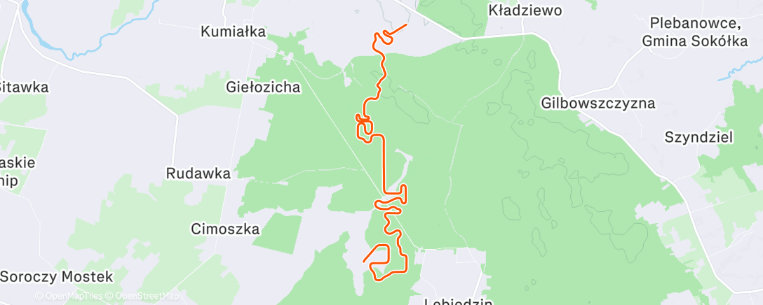 Map of the activity, MyWhoosh - Pre-FTP Session